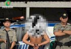 POLÍCIA MILITAR REALIZA A PRISÃO DE UM INDIVÍDUO POR VIOLÊNCIA DOMÉSTICA E POSSE IRREGULAR DE ARMA DE FOGO, EM MINAÇU