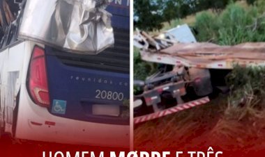 Homem morre e três pessoas ficam feridas em acidente na BR-020, em Alvorada do Norte