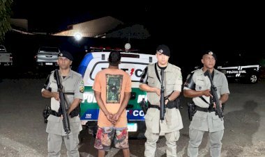 TÁTICO REALIZA A PRISÃO DE UM INDIVÍDUO POR DIREÇÃO PERIGOSA E FALTA DE CNH EM PORANGATU