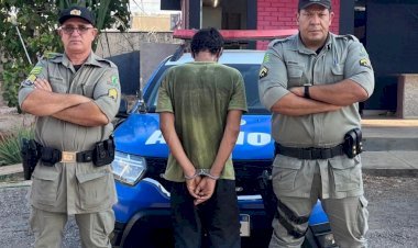 POLÍCIA MILITAR REALIZA A PRISÃO DO INDIVÍDUO POR LESÃO CORPORAL E AMEAÇA EM ESTRELA DO NORTE