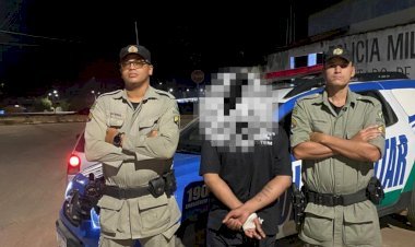 POLÍCIA MILITAR REALIZA A PRISÃO DE INDIVÍDUO POR LESÃO CORPORAL EM CAMPINAÇU