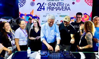 Caiado celebra sucesso da 24ª edição do Canto da Primavera em Pirenópolis
