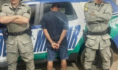 POLÍCIA MILITAR REALIZA A PRISÃO DE UM INDIVÍDUO POR ROUBO EM MINAÇU