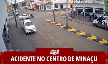 ACIDENTE NO CENTRO DE MINAÇU AVENIDA MARANHÃO