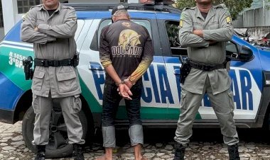 POLÍCIA MILITAR REALIZA A PRISÃO DE UM INDIVÍDUO POR LESÃO CORPORAL GRAVE EM MINAÇU