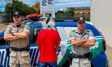 POLÍCIA MILITAR REALIZA A PRISÃO DE FORAGIDO DA JUSTIÇA EM MINAÇU