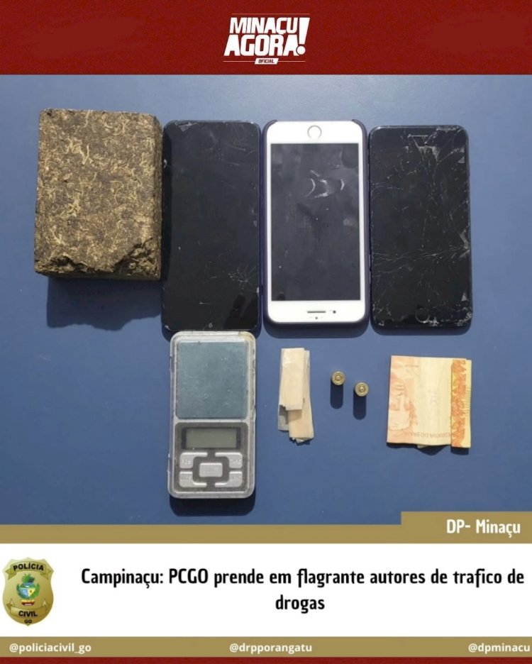 Polícia Civil prende dois suspeitos de tráfico de drogas em Campinaçu