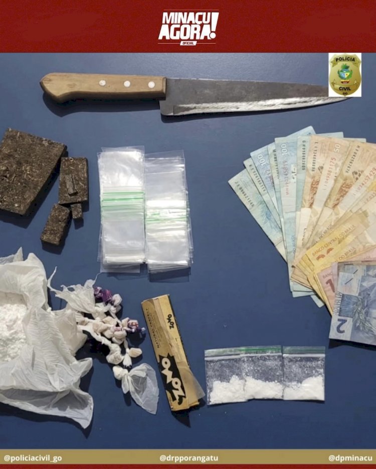 Polícia Civil prende dois suspeitos de tráfico de drogas em Campinaçu