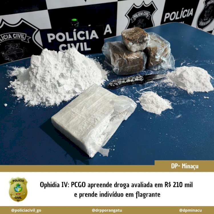 Suspeito de tráfico de drogas é preso em flagrante em Minaçu