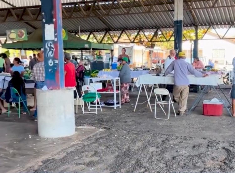 Feira coberta de Minaçu resiste ao tempo, mas carece de apoio do poder público