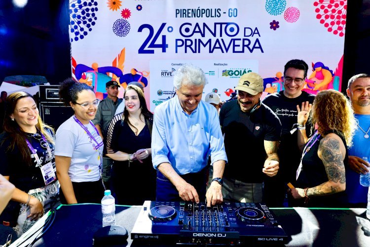 Caiado celebra sucesso da 24ª edição do Canto da Primavera em Pirenópolis