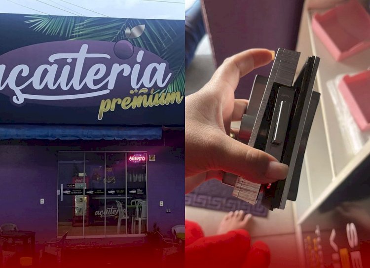 Duas pessoas invadem açaíteria, arrombam porta e furtam dinheiro em Minaçu